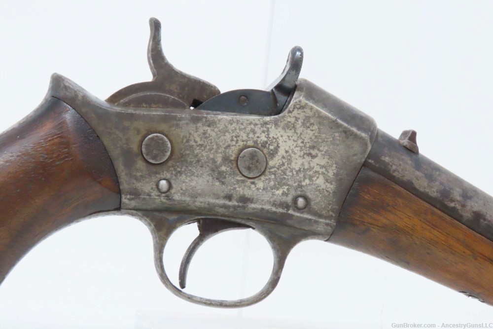 REMINGTON Model 1871 .22 SHORT Rimfire ROLLING BLOCK Pistol RF Army Antique-img-15