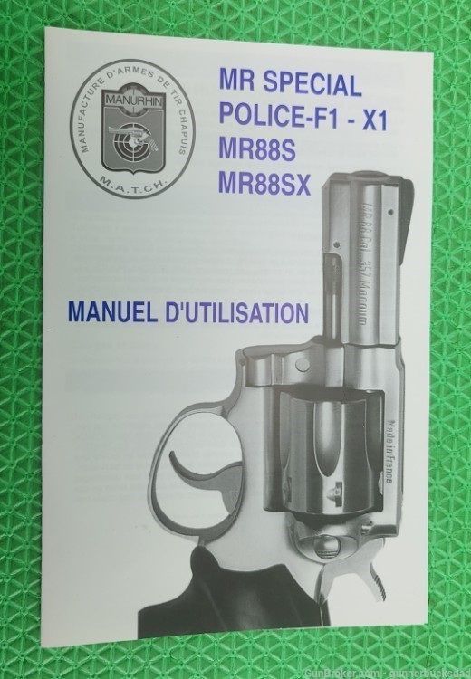 RARE MANURHIN * MR88 POLICE * 38 SPL Made in France 3" Barrel + SAMBAR STAG-img-4