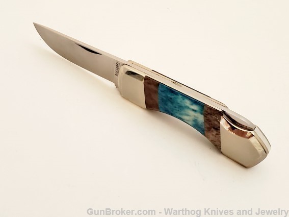 Cellini Italian Knife. Colored Bone Handle. Stainless Steel. CM1. *REDUCED*-img-0