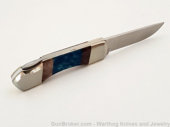 Cellini Italian Knife. Colored Bone Handle. Stainless Steel. CM1. *REDUCED*-img-3