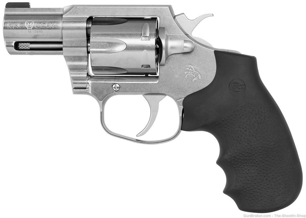 Colt Model KING COBRA Revolver 357MAG Stainless 2" 357 Magnum DA NR 357 MAG-img-1