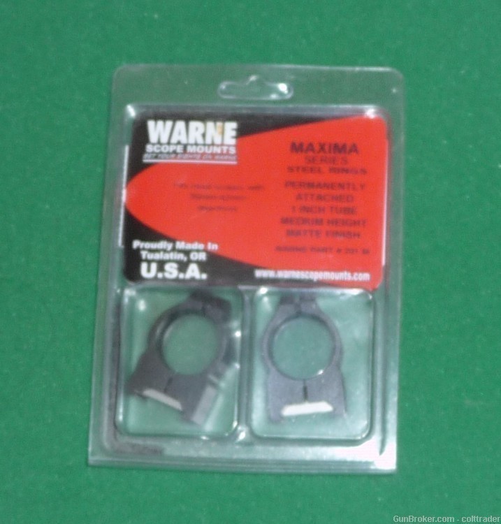 Warne Steel 1 inch Scope Rings-img-0