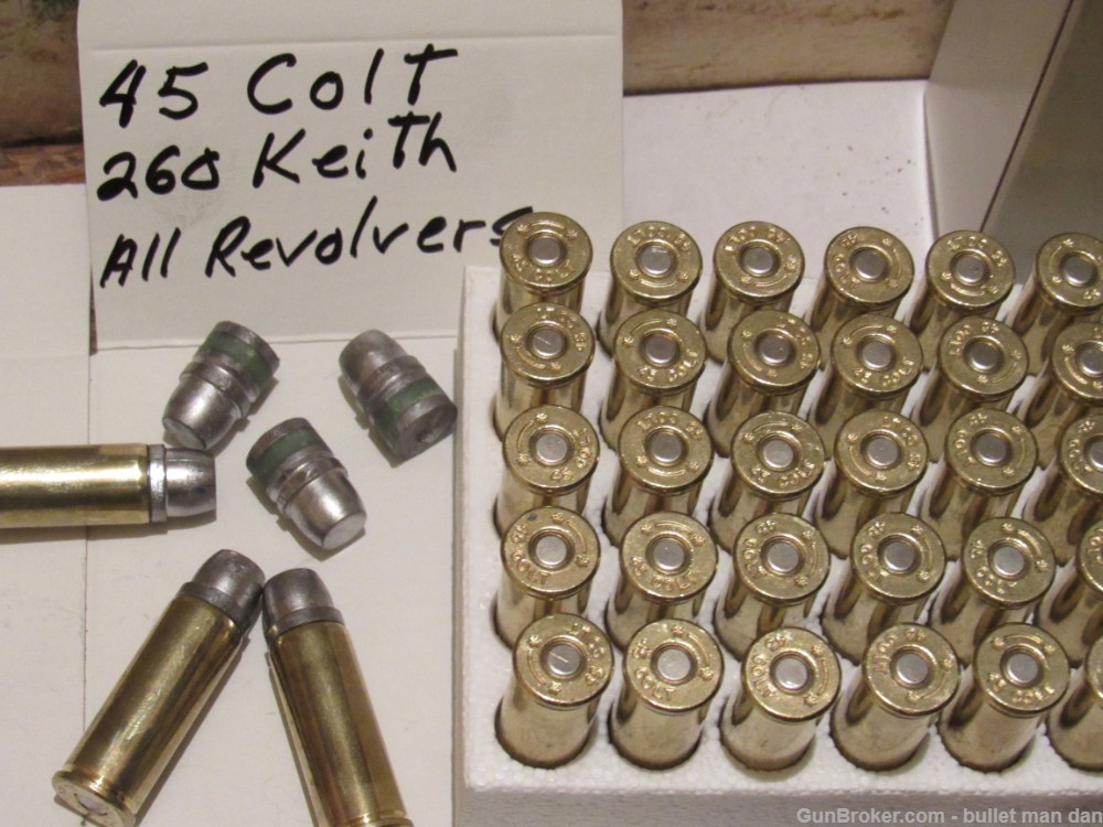 45 Colt ammo 260 Keith for all revolvers-img-0