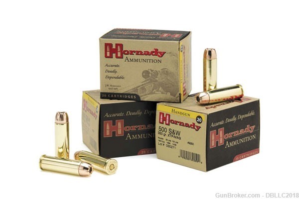 20 ROUNDS HORNADY 500MAG 9249 500 S&W MAGNUM HORNADY-img-0