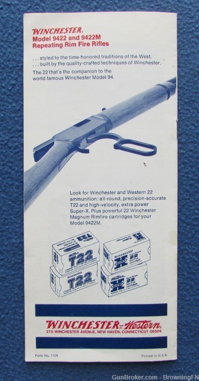 Vintage 1970s Winchester Model 9422  Owners Instruction Manual .22-img-2