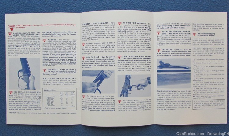 Vintage 1970s Winchester Model 94 Owners Instruction Manual -img-1
