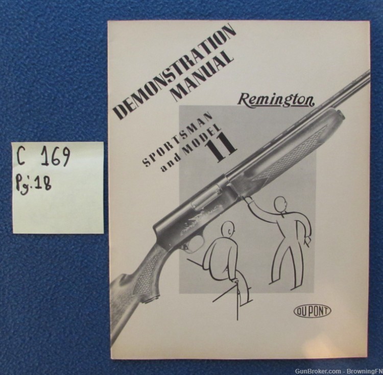 Vintage Remington Model 11 Automatic Demonstration Instruction Manual-img-0