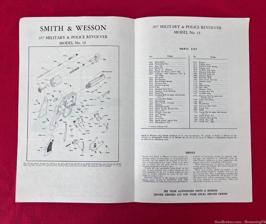 Vintage Smith & Wesson S&W Model 52 Owners Instruction Manual Model -img-1