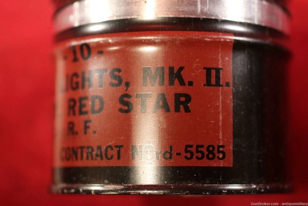 MK 11 WW2 Flares - Tin of 10 - Red Star 1944-img-2