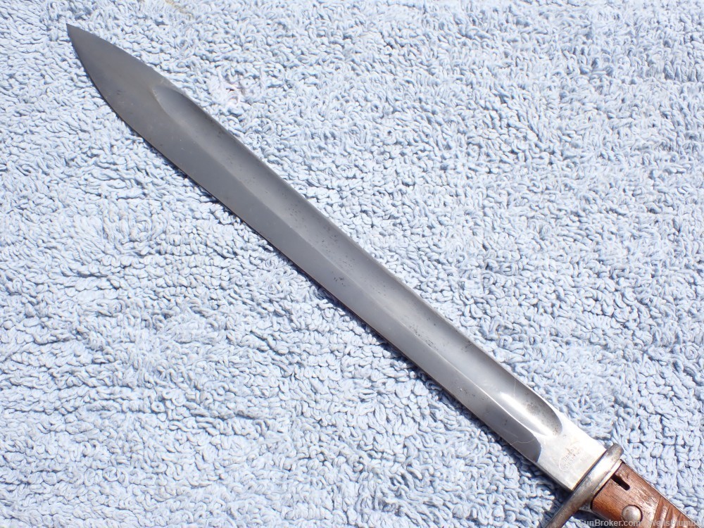IMPERIAL GERMAN WWI 1898/05 BUTCHER BLADE BAYONET WITH SCABBARD DATED 1917-img-28