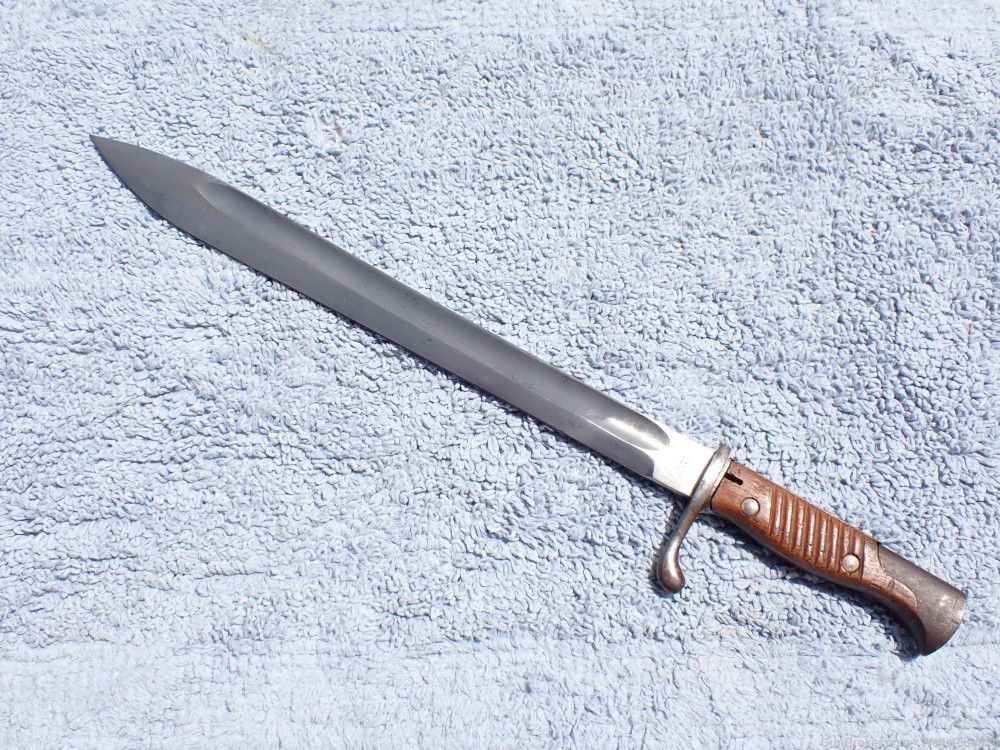 IMPERIAL GERMAN WWI 1898/05 BUTCHER BLADE BAYONET WITH SCABBARD DATED 1917-img-4