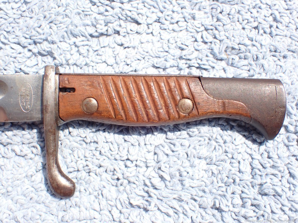 IMPERIAL GERMAN WWI 1898/05 BUTCHER BLADE BAYONET WITH SCABBARD DATED 1917-img-6