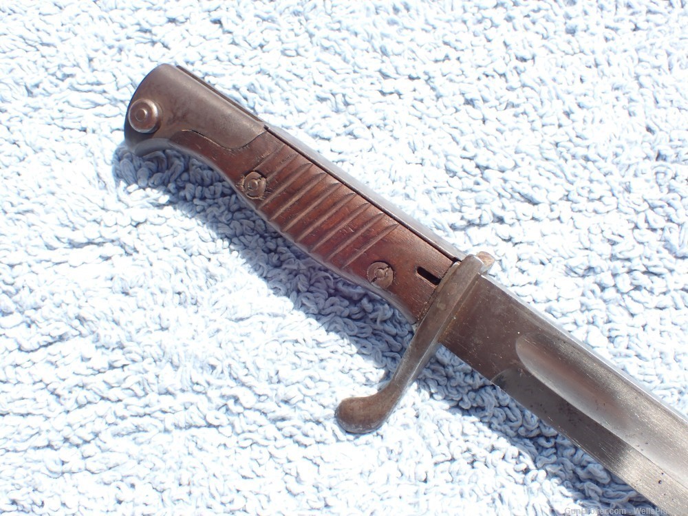 IMPERIAL GERMAN WWI 1898/05 BUTCHER BLADE BAYONET WITH SCABBARD DATED 1917-img-8