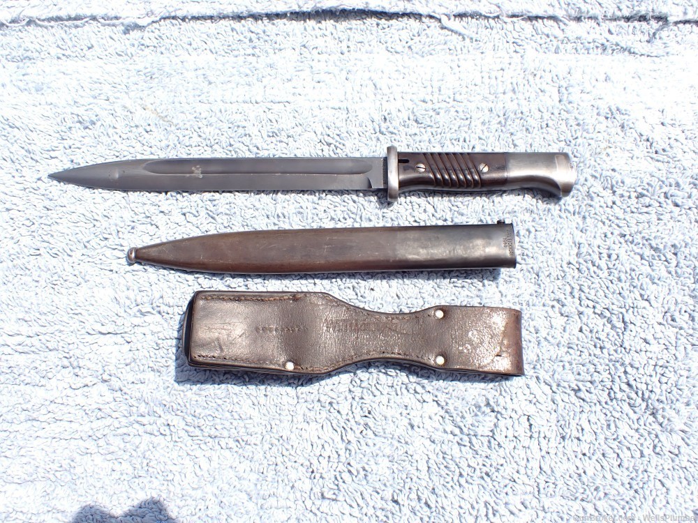 GERMAN WWII 98K BAYONET WITH SCABBARD & FROG MATCHING NUMBERS DATED 1940-img-40