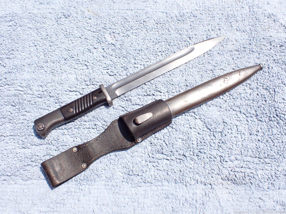 GERMAN WWII 98K BAYONET WITH SCABBARD & FROG MATCHING NUMBERS DATED 1940-img-0