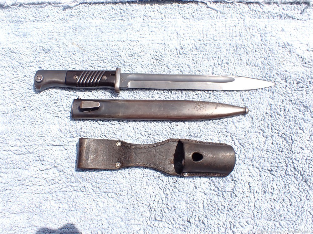 GERMAN WWII 98K BAYONET WITH SCABBARD & FROG MATCHING NUMBERS DATED 1940-img-39