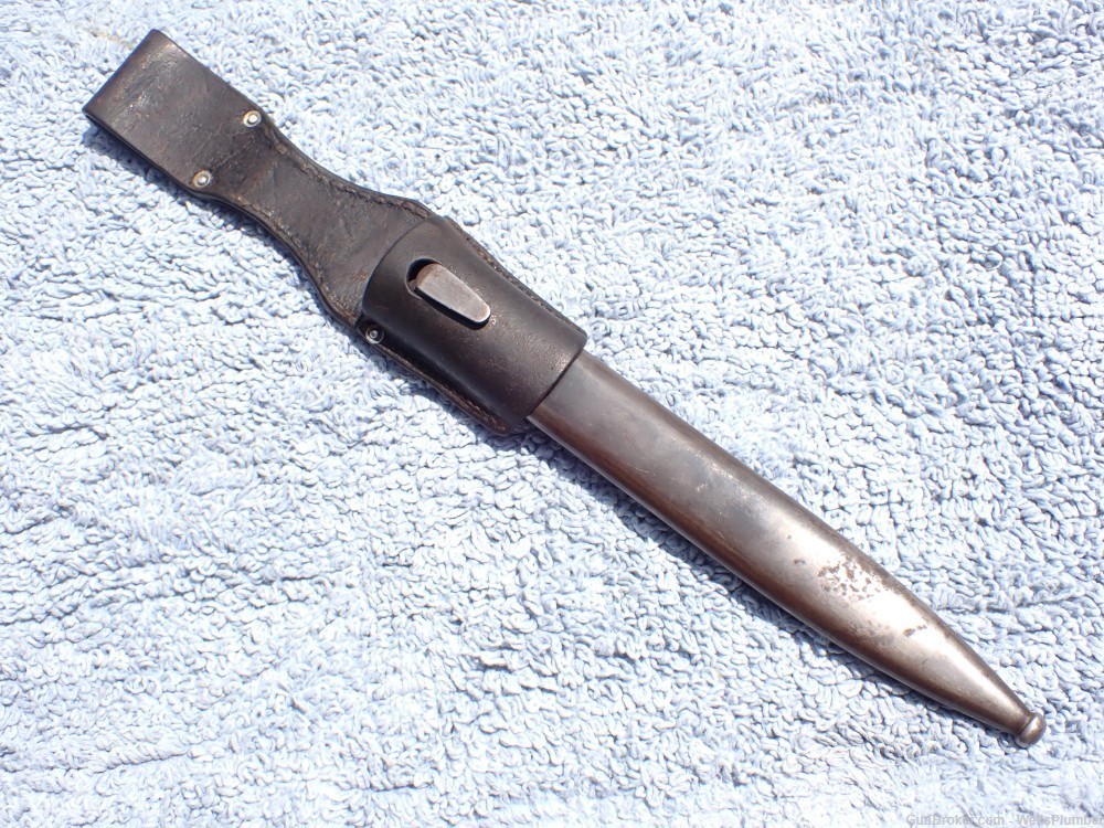 GERMAN WWII 98K BAYONET WITH SCABBARD & FROG MATCHING NUMBERS DATED 1940-img-23