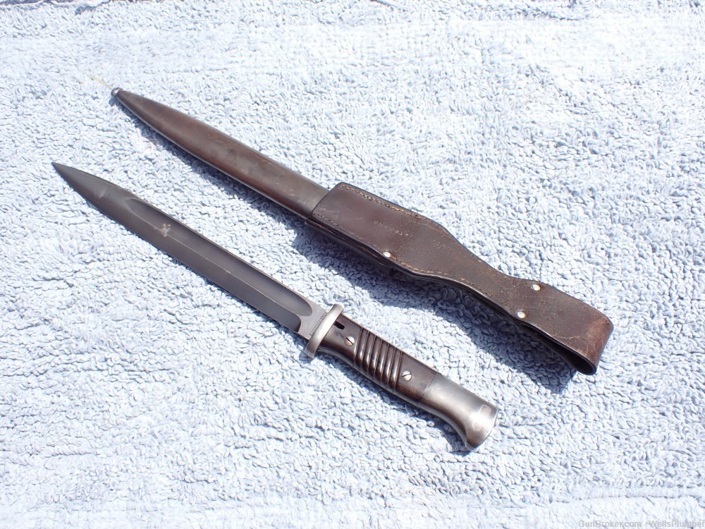 GERMAN WWII 98K BAYONET WITH SCABBARD & FROG MATCHING NUMBERS DATED 1940-img-2