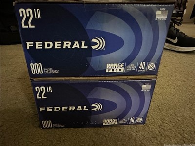 1600 rounds Federal .22 LR