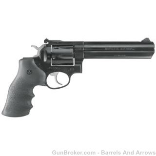 Ruger 1704 GP100 Std Revolver 357 MAG, 6 in, Rubber  6 Rnd, Medium-img-0