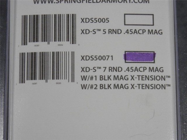 SPRINGFIELD XD-S 7 ROUND 45ACP MAGAZINE XDS50071-img-1