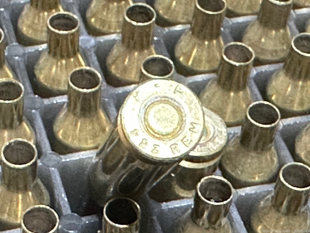 100 pieces Remington 17 Rem brass cases w/ 7 1/2 BR primer see description-img-1