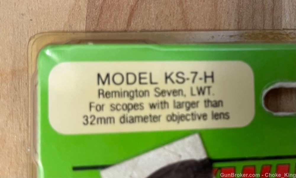 Remington Model 7 Seven See thru Rings Mounts-img-1