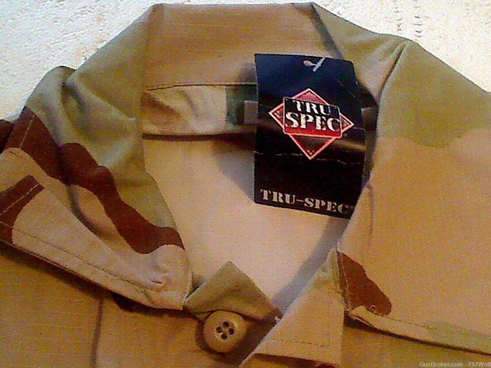 Brand New Surplus Tru-Spec DCU Desert Camo Uniform Shirt Jacket Med/Long-img-2