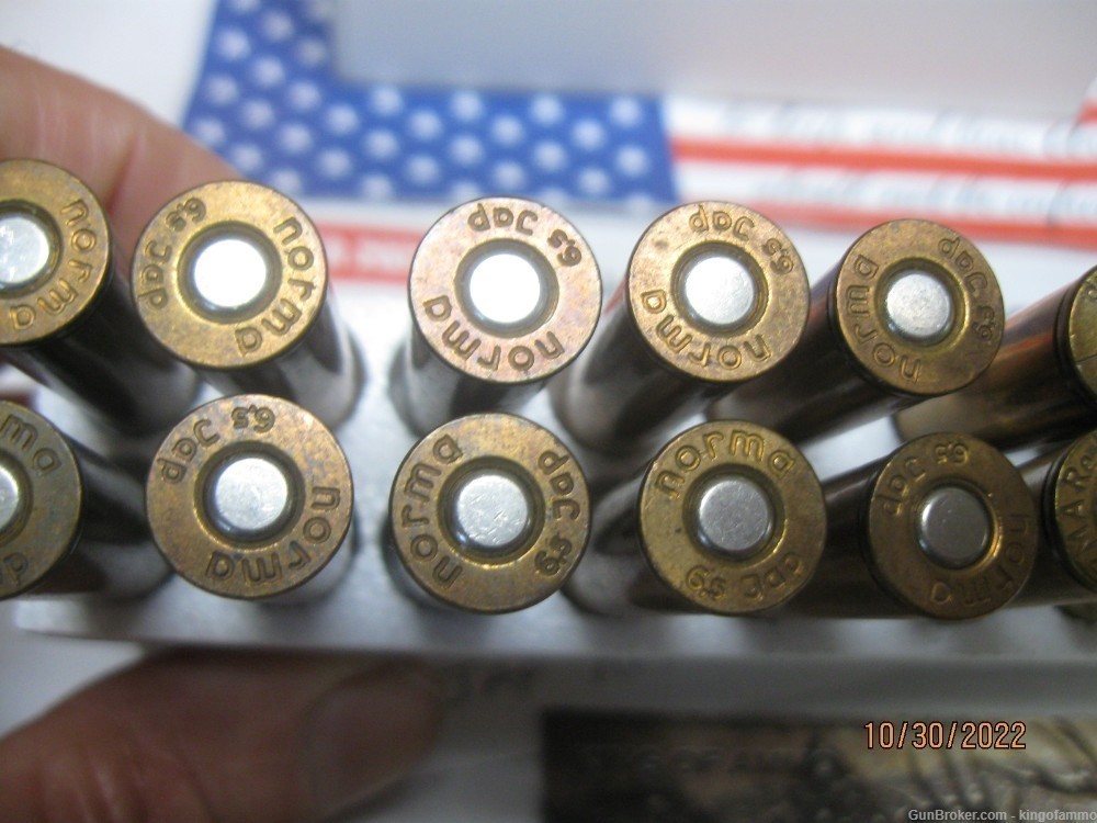 20 rounds Scarce 6.5 JAP Norma 158 gr SP Hunting Ammo and WWII Type 38 FMJ-img-4