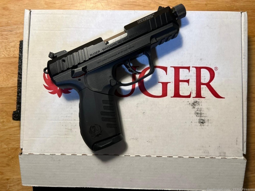 Ruger Model SR22 Pistol THREADED BARREL, 4 Mags, TB (REDUCED)-img-1