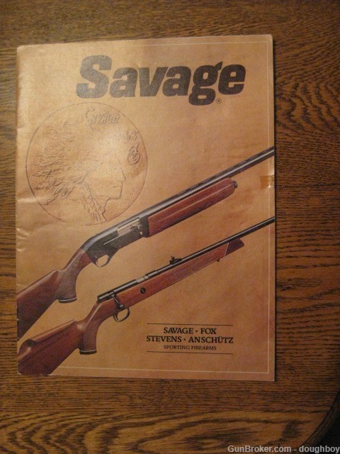 Savage 1981 catalog 110 24 B Anschutz ORIGINAL Fox Stevens-img-0