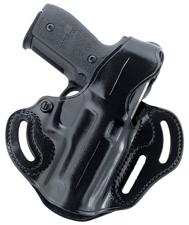 Galco Cop 3 Slot  Black Leather Belt Glock 19 Gen1-5/23/32/45 RH-img-0