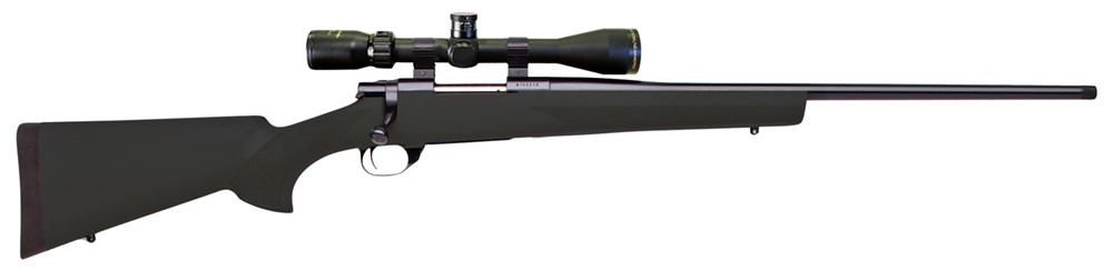 Howa M1500 Hogue 270 Win Rifle 22 Black w/Nikko Stirling 4-12x40mm Scope HG-img-0