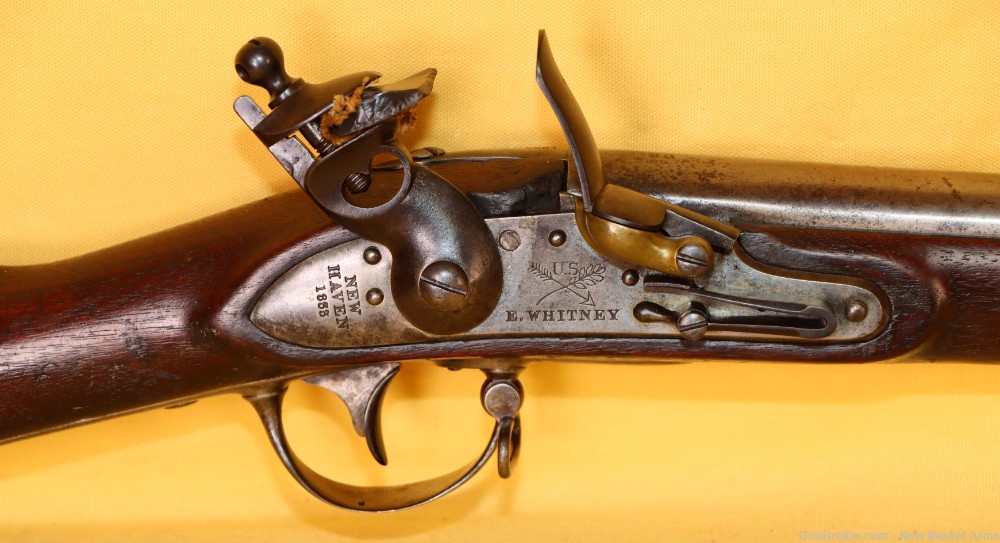 Rare Mexican War-era Eli Whitney Model 1816 Flintlock, South Carolina issue-img-4