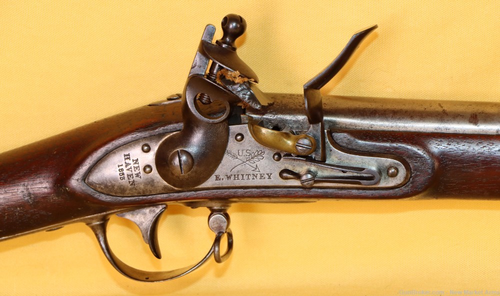 Rare Mexican War-era Eli Whitney Model 1816 Flintlock, South Carolina issue-img-2