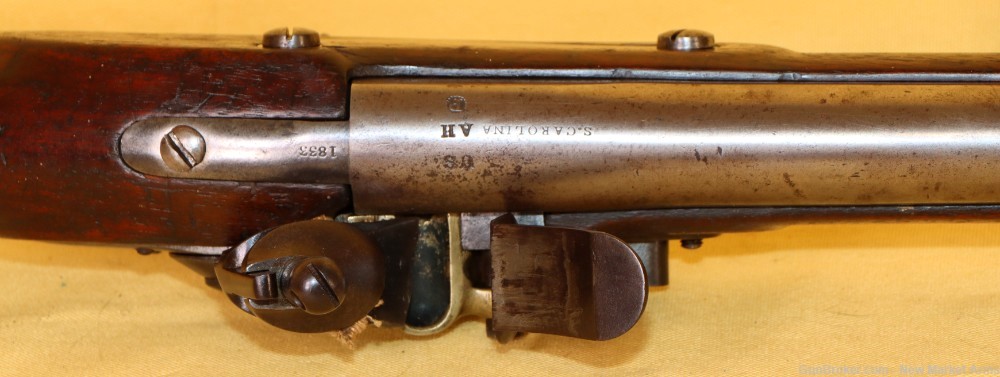 Rare Mexican War-era Eli Whitney Model 1816 Flintlock, South Carolina issue-img-14