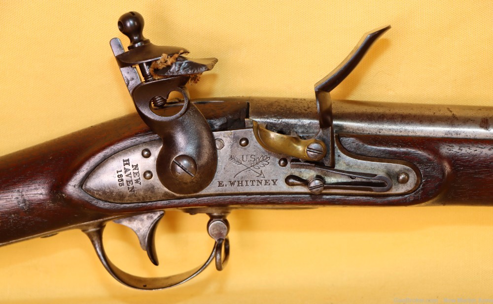 Rare Mexican War-era Eli Whitney Model 1816 Flintlock, South Carolina issue-img-3