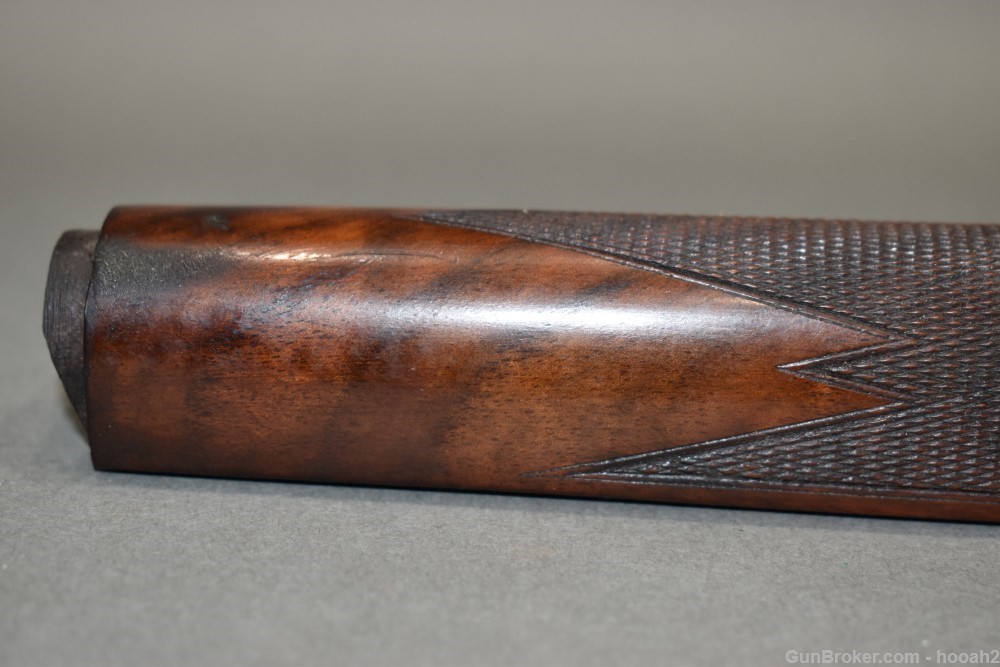 Unknown Checkered Wood Lever Action Rifle Forearm Nice Grain Marlin Deluxe?-img-3