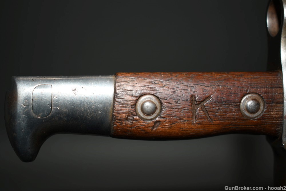 Scarce US Springfield Krag Model 1900 Experimental Bowie Bayonet W Scabbard-img-1