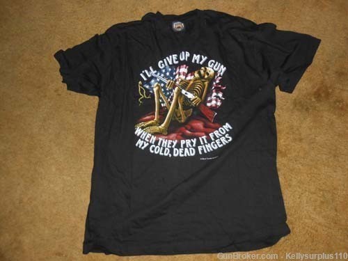  I Will Give Up My Gun T-Shirt - Size L  -img-0