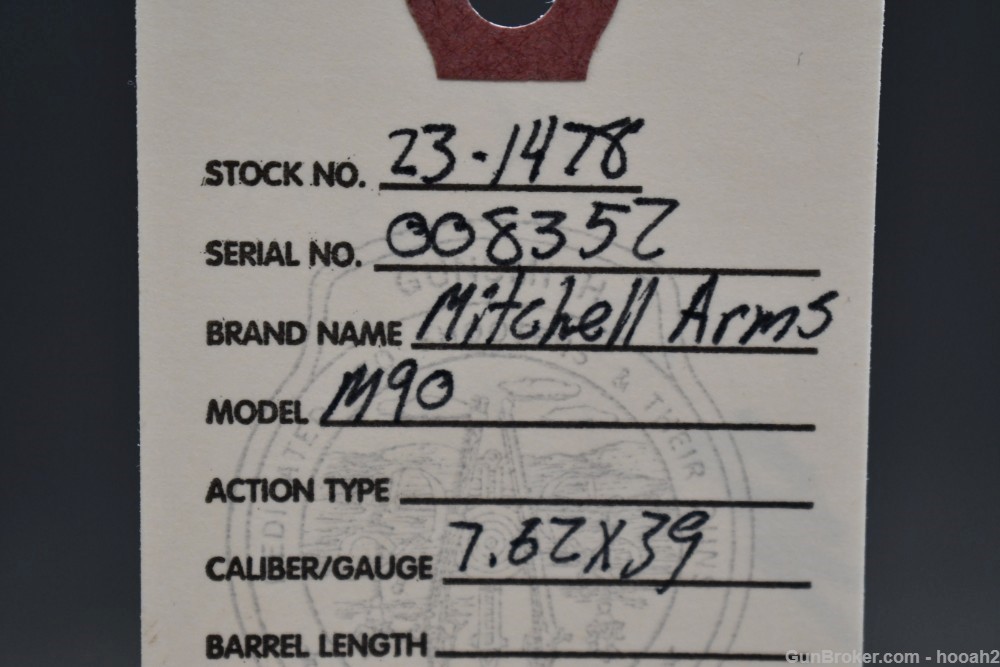 Excellent Mitchell Arms Zastava M-90 Semi Auto AK Rifle 7.62x39 W Orig Box-img-1