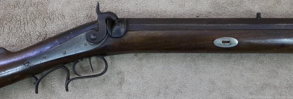 Rare Plains rifle by Wurfflein 54 caliber made for the California Gold Rush-img-9