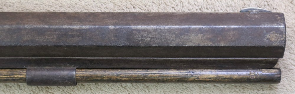 Rare Plains rifle by Wurfflein 54 caliber made for the California Gold Rush-img-7