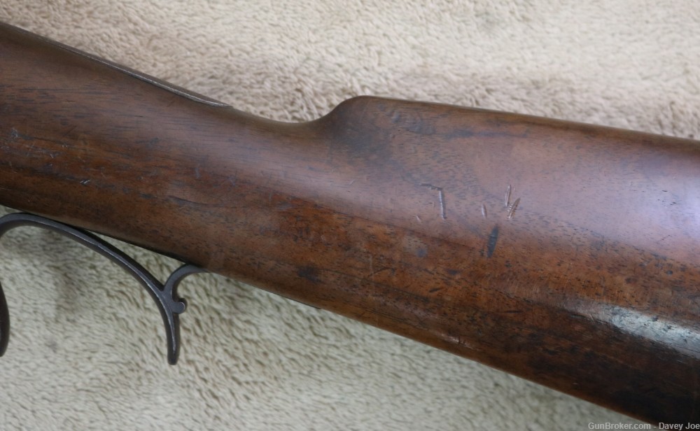 Rare Plains rifle by Wurfflein 54 caliber made for the California Gold Rush-img-17