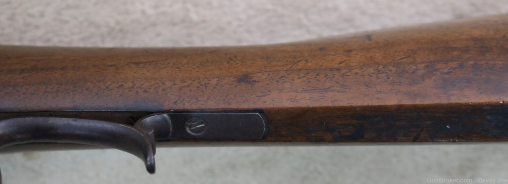 Rare Plains rifle by Wurfflein 54 caliber made for the California Gold Rush-img-35