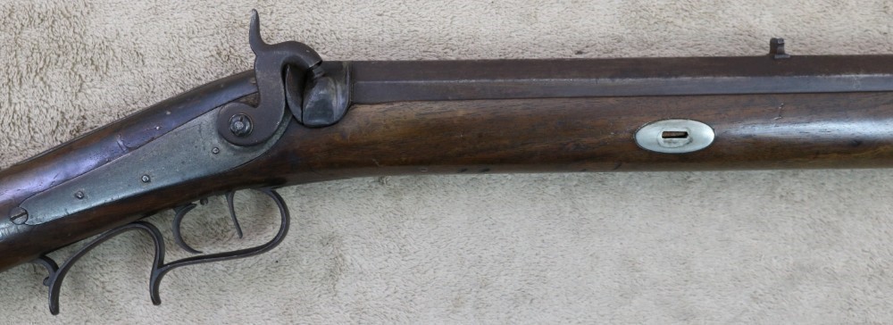 Rare Plains rifle by Wurfflein 54 caliber made for the California Gold Rush-img-8