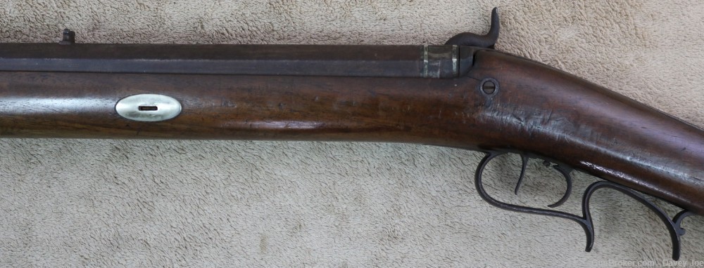 Rare Plains rifle by Wurfflein 54 caliber made for the California Gold Rush-img-23