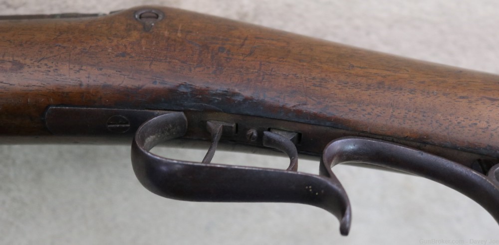 Rare Plains rifle by Wurfflein 54 caliber made for the California Gold Rush-img-36