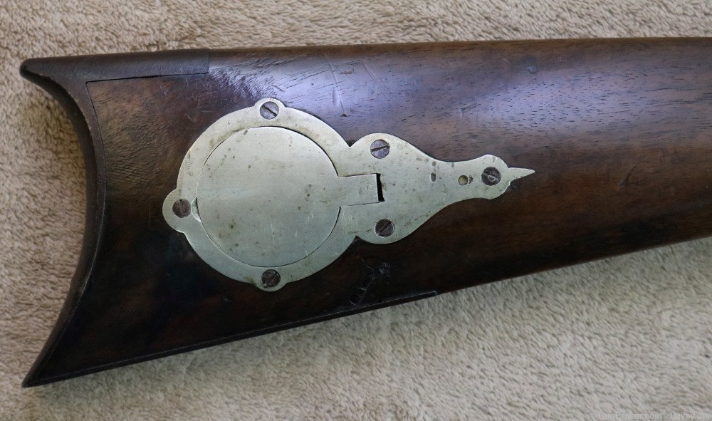 Rare Plains rifle by Wurfflein 54 caliber made for the California Gold Rush-img-1