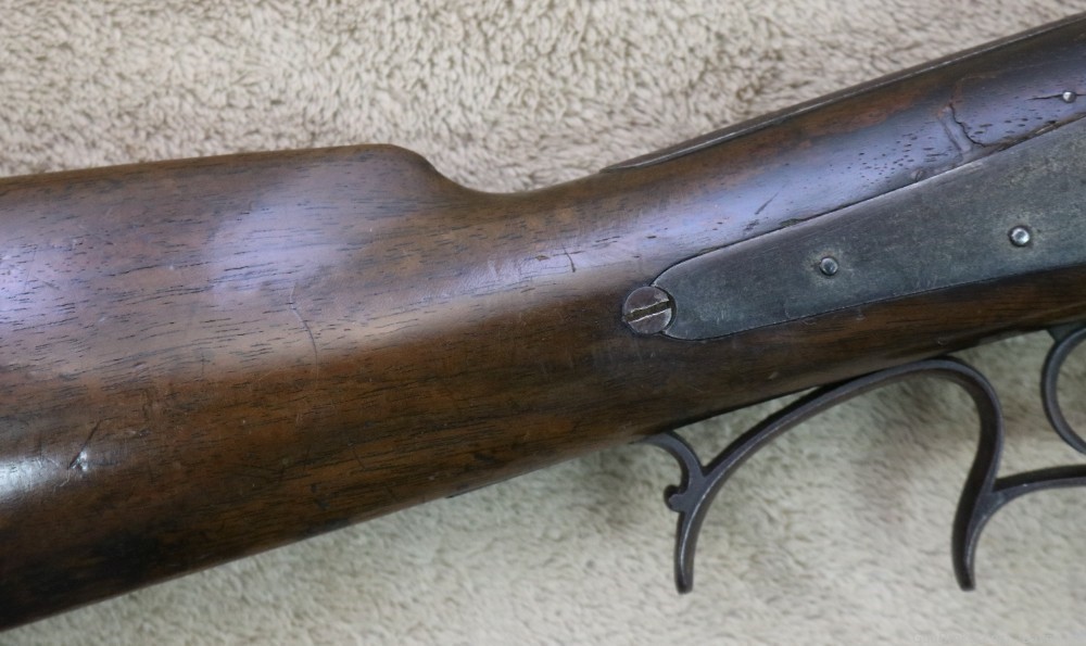 Rare Plains rifle by Wurfflein 54 caliber made for the California Gold Rush-img-2